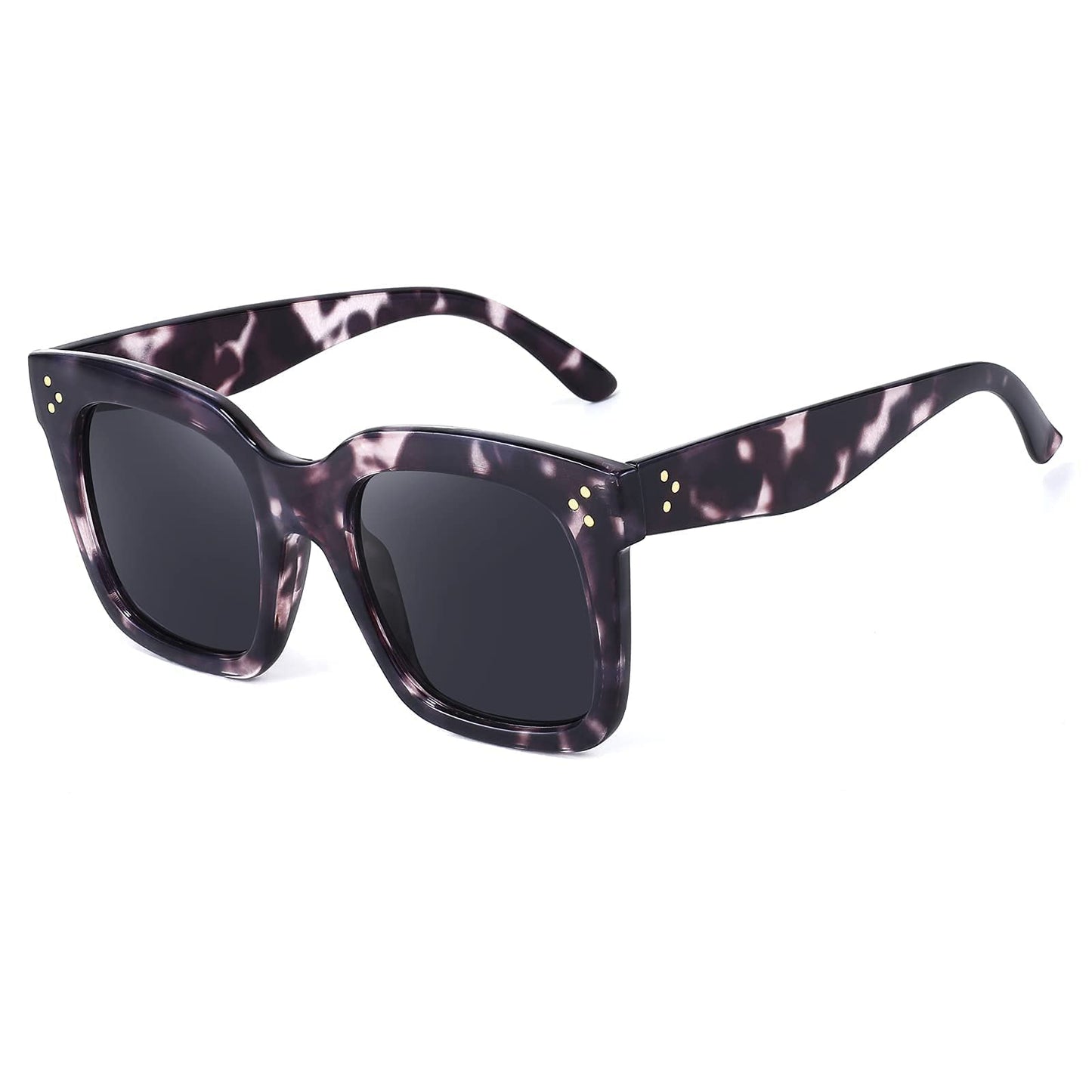 FEISEDY Vintage Oversized Square Sunglasses Womens Trendy Luxury Big Sun Glasses UV400 Protection Gradient Shades B2486