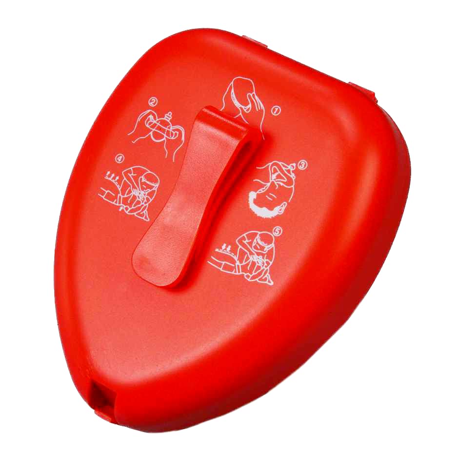 WNL Products CPR Rescue Mask, Adult/Child & Infant Pocket Resuscitator, Hard Case Kit with Belt Clip