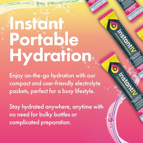 Electrolytes Powder - 3X Electrolytes,1/2 Sugar with Vitamin C, B3, B6, Electrolytes Powder Packets for Hydration, Recover...