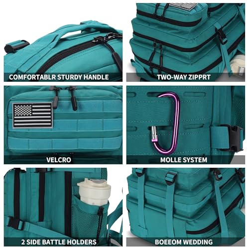 Military Tactical Backpack 45L/25L 3 Day Assault Pack Molle Daypack Hiking Backpack for Men and Women