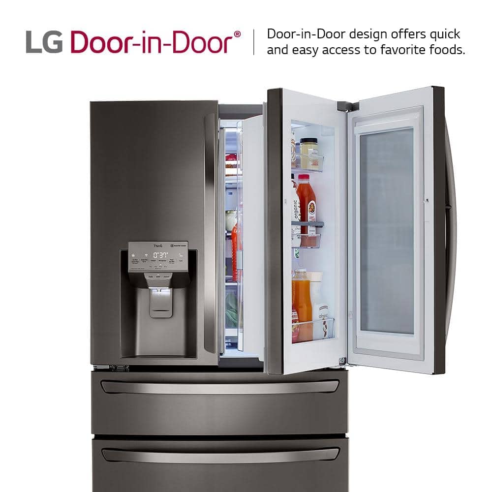 LG 23 cu. ft. Smart wi-fi Enabled InstaView™ Door-in-Door® Counter-Depth Refrigerator with Craft Ice™ Maker