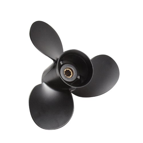 MARKGOO Propeller 9X9 RH 8 Spline Tooth for Mercury Black Max Outboard 6 8 9.9 10 15 HP Boat Motor Engine Parts 3 Blade Aluminum Prop 48-828156A12