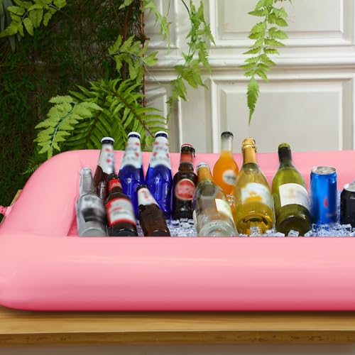 Halloscume Large Inflatable Serving Bar 72 x 30 x 5'' Inflatable Ice Serving Buffet Bar Inflatable Cooler Ice Buffet Salad...