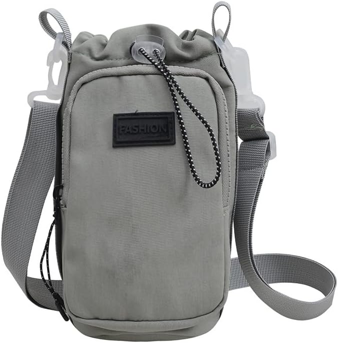 Water Bottle Holder with Strap Insulated Carrier Sling Bag with Phone Pocket Water Bottle Sleeve for Hiking