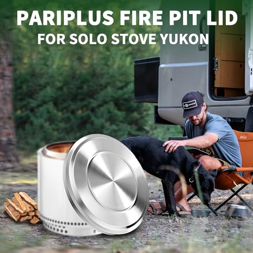 Pariplus Lid for Solo Stove Yukon - 27 Inch Stainless Steel Fire Pit Lid Cover for Solo Stove Yukon, Fire Pit Accessories ...