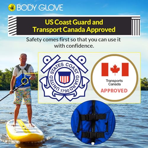 Body Glove Cove Unisex Nylon Fishing Vest - Adult Water Fishing Jacket Vest for Sports Boat Kayak Paddling Use and Safety ...