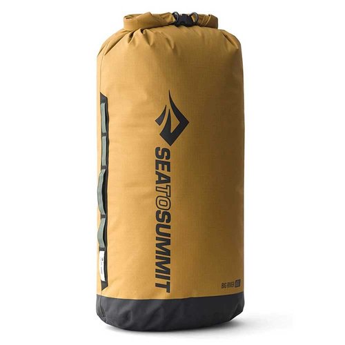 Sea to Summit Big River Dry Bag, Heavy-Duty Dry Storage, 65 Liter, Gold Brown