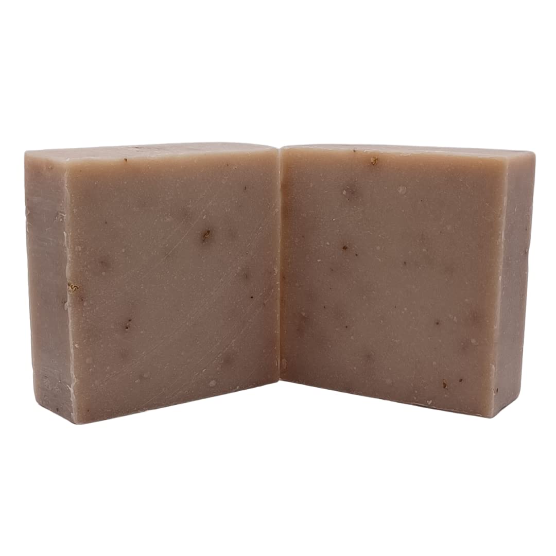 High Thyme FARMacy Oatmeal, Goat's Milk & Honey Handmade Soap - Exfoliating Goat Milk Soap - Dry Skin Remedy Goats Milk Soap - L