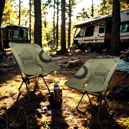 Lightweight Folding Camping Chair for Adults, Heavy Duty 270lbs Capacity Compact Backpacking Hiking Chair – Portable Durab...
