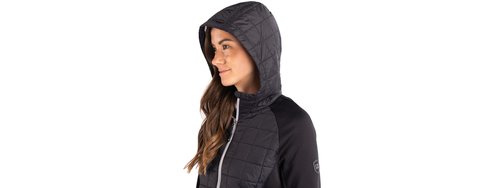 Cutter & Buck Rainier Primaloft Eco Womens Full Zip Hybrid Jacket, Dark Navy