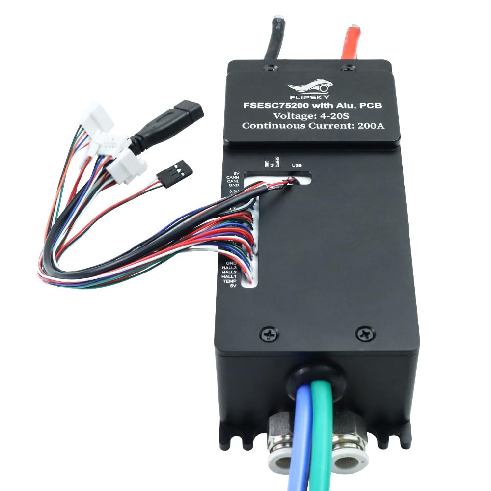 FLIPSKY 75200 FOC 84V High Current Single ESC with Water Cooling Enclosure for Electric Skateboard/Scooter/Ebike Speed Controller