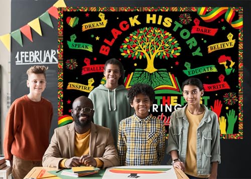 Black History Month Backdrop Honoring The Past Inspiring The Future Photography Background African American Black History ...