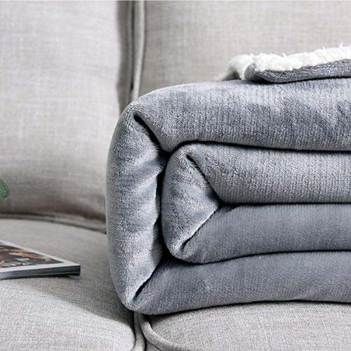 NANPIPER Sherpa Blanket Twin Thick Warm Blankets for Winter Bed Super Soft Fuzzy Flannel Fleece/Wool Like Reversible Velve...