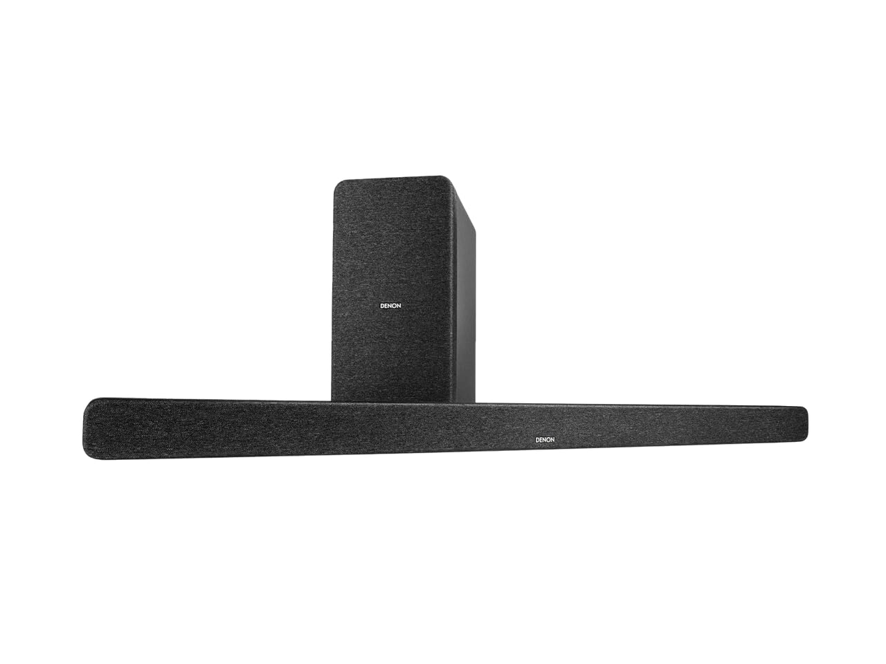 Denon DHT-S517 TV Sound Bar with Subwoofer, 3D Surround Sound, Dolby Atmos, Wireless Subwoofer, HDMI eARC, Wireless Music Streaming via Bluetooth, Quick Setup, Wall-Mountable
