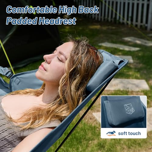 TIMBER RIDGE Hammock Camping Chair with Adjustable Backrest, Heavy Duty Folding Hammock Chair Supports 300lbs, Portable Ha...