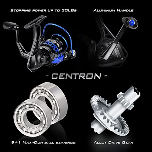 KastKing Centron Fishing Rod and Reel Combo, Spinning & Baitcasting Combos, IM6 Graphite 2Pc Blanks, Stainless Steel Guide...