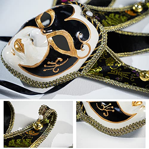 YU FENG Venetian Comedy Mask Exquisite Decoration Jester Masks for Party Holloween