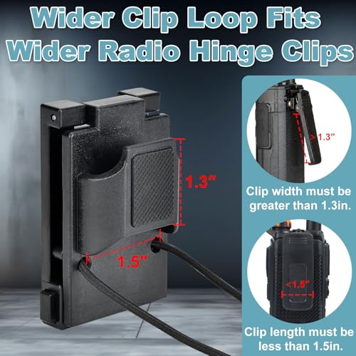 iGuerburn Radio Holster for Duty Belt Accessories for 1.75"/2"/2.25'' Belts, Radio Holder Clip Law Enforcement Police Gea...