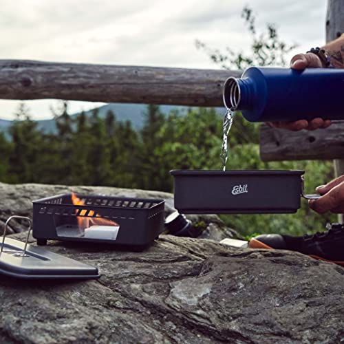 ESBIT 1100ML Lightweight Solid Fuel stove and Camping Cookware Set, 1100ml