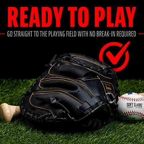 Franklin Sports Field Master Baseball + Softball Glove - Field Master Adult + Youth Baseball + Softball Mitt - Men's + Women's Gloves - Right Hand Throw