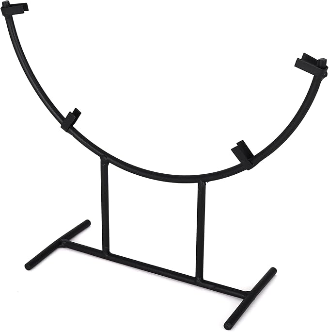 Milltown Merchants Round Metal Display Stand - Fused Glass Art Base - Plate Stand / Plate Holder - Round Art Panel Stand (...