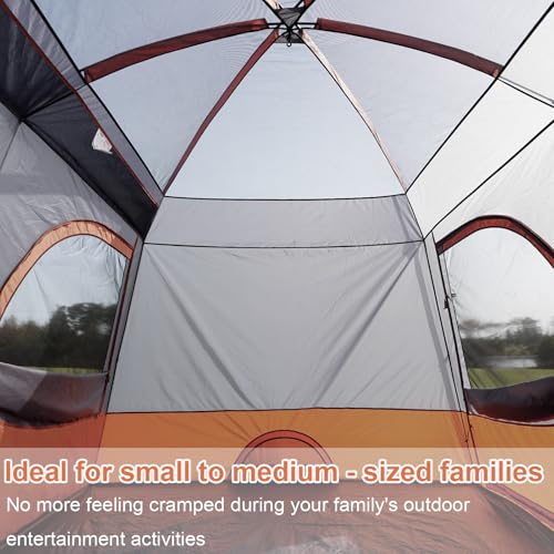 Vidalido Tents，3-4 Person Camping Tent with Extended Vestibule，Weather Resistant Family Tents with Breathable Mesh Window...