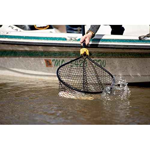 Frabill Conservation Slide Handle Net | Teardrop Hoop Size: 17" X 19" | Sliding Handle: 36" | Netting: Tangle-Free Micromesh | Net Depth: 16"