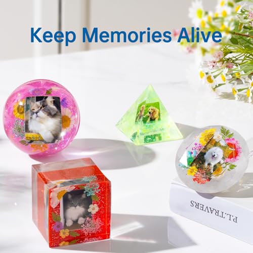 LET'S RESIN Epoxy Resin Kits and Molds Complete Set, 16oz Resin Art Kit with Silicone Molds, Pigment, Dried Flowers, Craft...