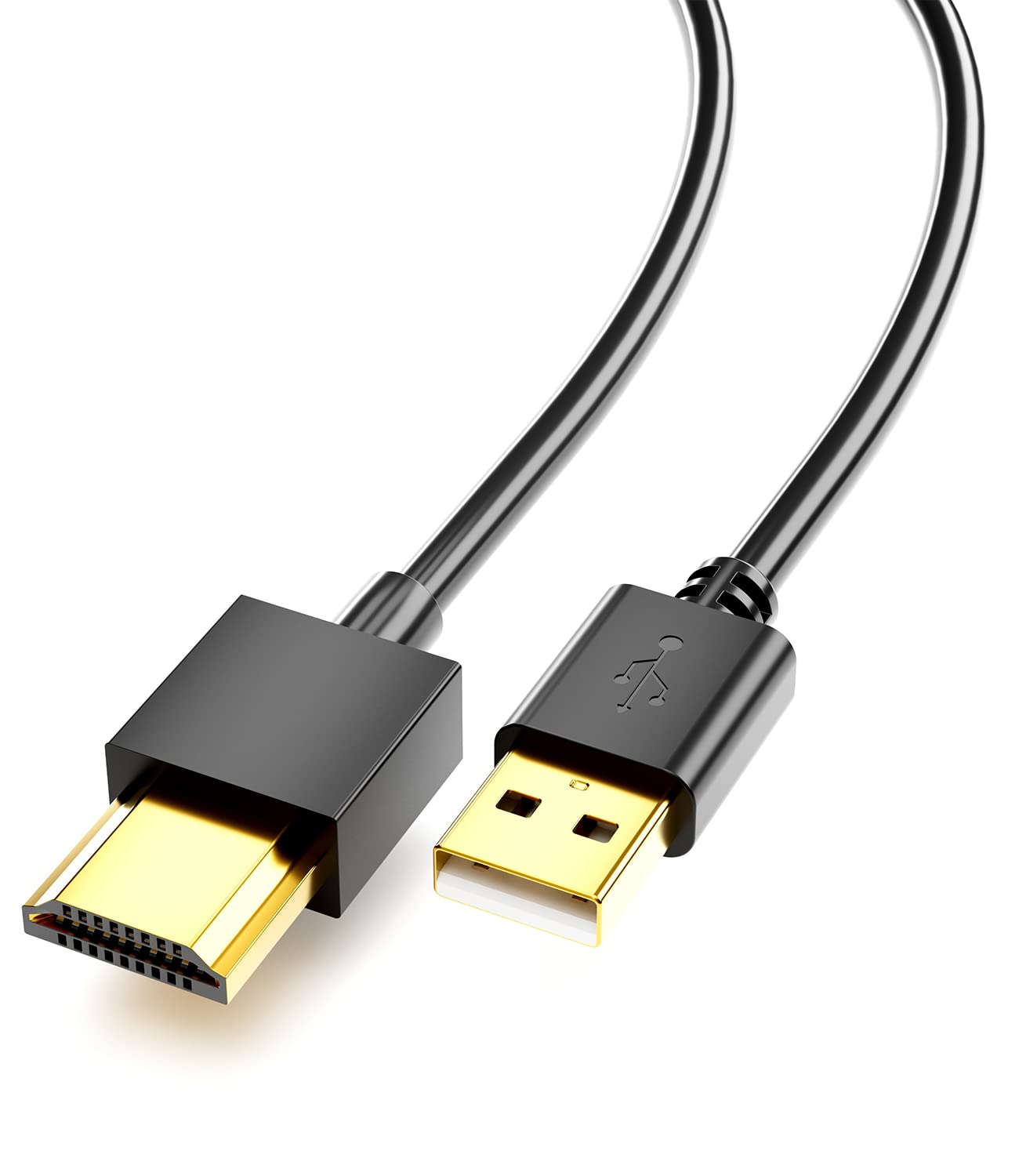 SNLLMZI USB to HDMI Cord Cable, (1M / 3.3FT) USB 2.0 Male to Male Charger Cable Adapter,Used to Charge Devices Such as Hard Drives with HDMI Ports from The USB Port (No Data Transmission Function) -Like New
