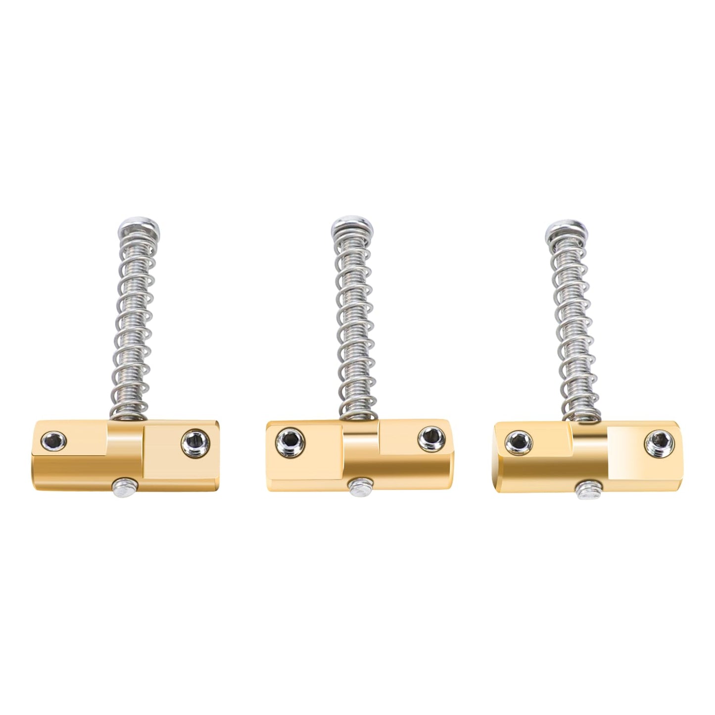 Ovsal 3-Pack Electric Guitar Brass Saddles 10.8Mm Compensated Brass Guitar Bridge Saddles Compatible With Fender Telecaster Tele
