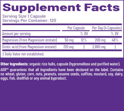AOR, Cardio Mag 2.0, Supports a Healthy Heart, Muscle Function and Energy, Magnesium Supplement, 30 servings (120 capsules)