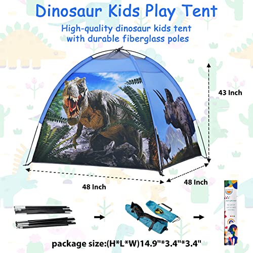 Ai-Uchoice Dinosaur Kids Play Tent, Dinosuar Toys for Kids Indoor and Outdoor Fun Pop Up Playhouse Tent, A Gift Tent for B...