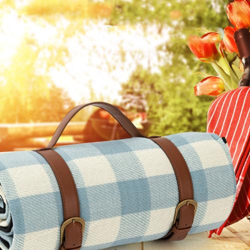 Mipcase Picnic Mat Strap Carrier with Handle H Shape Adjustable Blanket Roll Holder for Outdoor Camping Travel Rug Storage