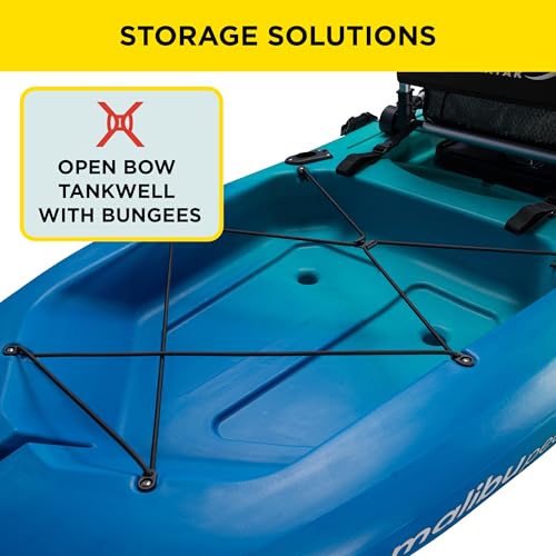 Old Town Ocean Kayak Malibu Pedal Kayak, Solo Sit-on-Top Pedal-Driven Recreational Kayak, 12 ft