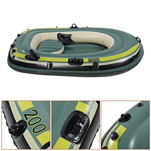 Lairun Inflatable Boat Series, 2 Person Raft PVC Fishing Boat, Portable Inflatable Canoe Kayak for Adults and Kids