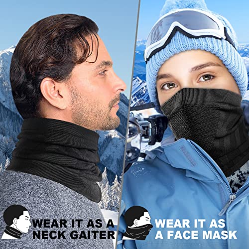 WTACTFUL Winter Neck Warmer Gaiter Windproof Face Mask Balaclava Bandana for Ski Snowboard