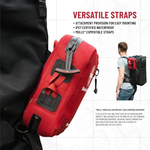Surviveware 98-Piece Waterproof Premium First Aid & Survival Kit - Comprehensive Emergency Preparedness Gear for Camping, ...