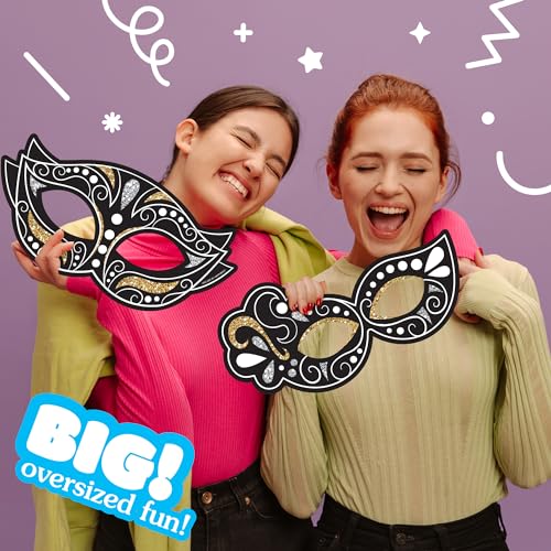 Big Dot of Happiness Masquerade - Mask Decorations - Venetian Mask Party Large Photo Props - 3 Pc