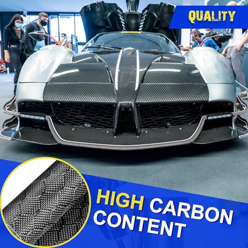 VitalCozy 5Ft x 4" Bee Hive Carbon Fiber Fabric Roll Sheet Carbon Fiber Cloth 2x2 Twill Weave 3k/ 220g Honeycomb Sheet for...