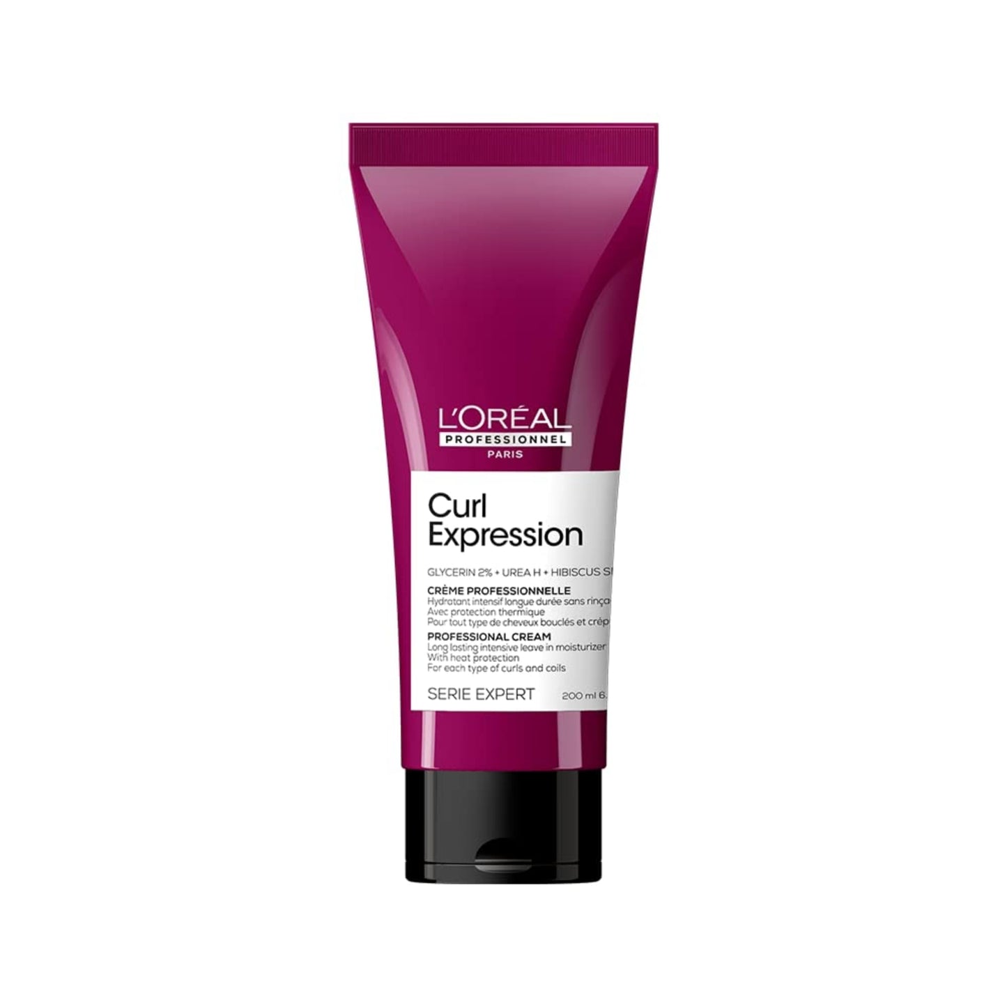 L'Or  al Professionnel Paris Curl Expression Leave-In Cream - For Curly and Coily Hair, Provides 2X More Hydration, Paraben-Free