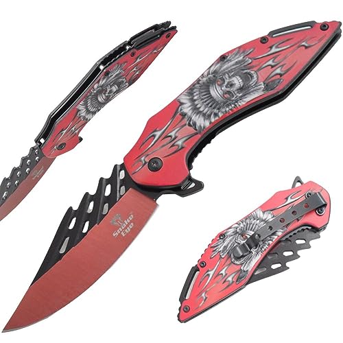 Snake Eye Tactical Folding Knife | Outdoor Survival Pocket Knife | Made of Stainless Steel Blade