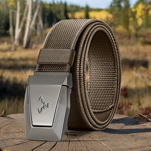 Men Stretch Belt,Nylon Rigger Web EDC Holster Belt for Gift Men Hiking Tactical Military Heavy Duty 1 3/8"