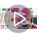 35PCS Fiesta Paper Fan Party Decorations Set - Cinco De Mayo Pom Poms,Pennant,Garland String,Banner,Hanging Swirls Hispani...