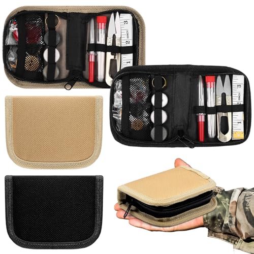 Suncalla Military Survival Sewing Kit Tactical with Buttons Durable Nylon Portable Small Sewing Kit for Men Women Complete...