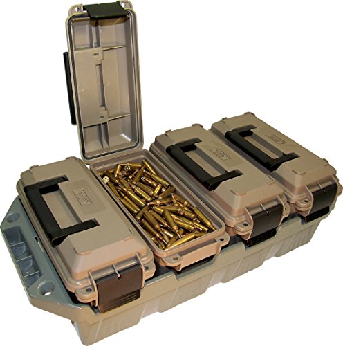 MTM AC4C 4- can Ammo Crate, Convenient size, Stackable, easy carry and transport of 30 caliber ammo, Rugged tactical carry...