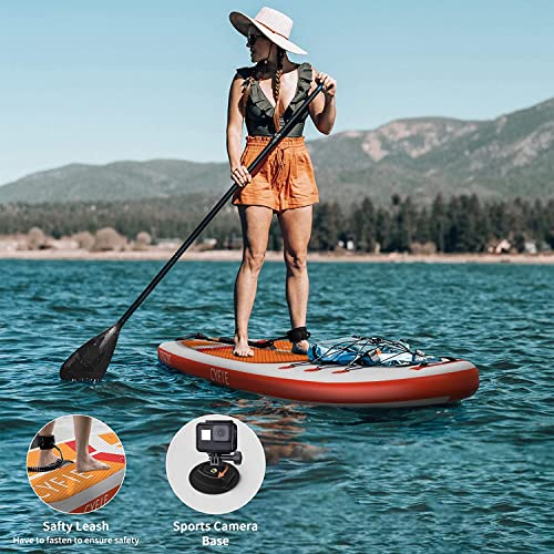 CYFIE 10'6''Inflatable Stand Up Paddle Board, Paddle Boards with Premium SUP Paddle Board Accessories, Removable Kayak Sea...