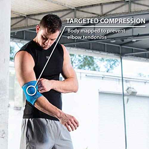 Zensah Compression Tennis Elbow Sleeve for Elbow Tendonitis, Tennis Elbow, Golfer's Elbow - Elbow Support, Elbow Brace