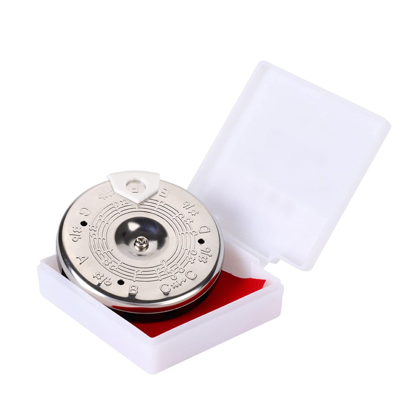 Gbsclover Stable Pitch Pipe Tuner, Chromatic Tuner, Practical Music Tuning Accessories For Bass Violin Ukulele Guitar Tuner With