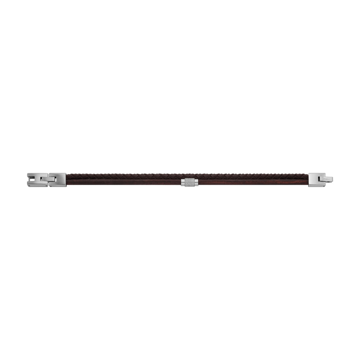 Fossil Men's All Stacked Up Brown Leather Multi-Strand Bracelet, Color: Brown (Model: JF04702040)
