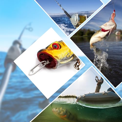 Natufish Power Fishing Clip - Fishing Speed Clips 50Pcs Stainless Steel Quick Change Connector,Link Split Rings Snaps for ...